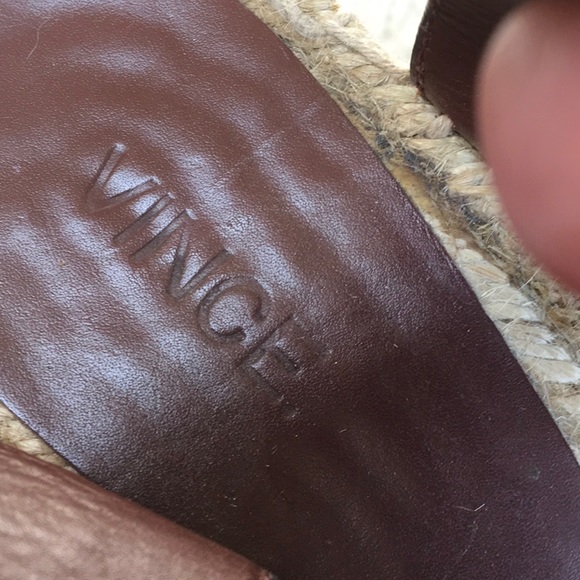 VINCE/METALLIC MULTI STRIPE- ROPE ESPADRILLE WEDGE - Picture 5 of 6